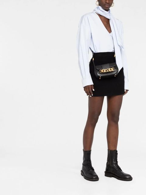 Valentino Garavani VLogo leather crossbody bag - Black - zdjęcie produktu nr 2