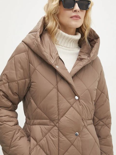 Answear.LAB kurtka damska kolor beżowy przejściowa