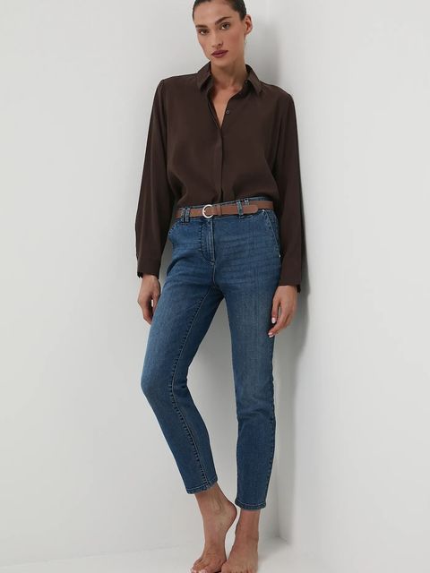 Medicine jeansy damskie kolor niebieski - zdjęcie produktu nr 1