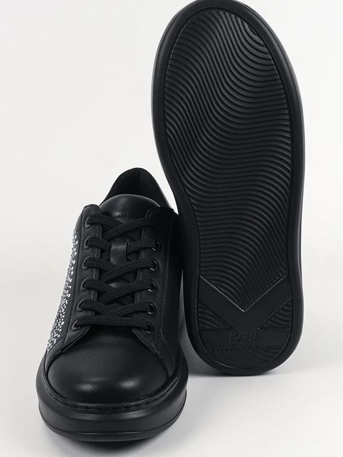 Karl Lagerfeld sneakersy skórzane KAPRI damskie kolor czarny KL62556