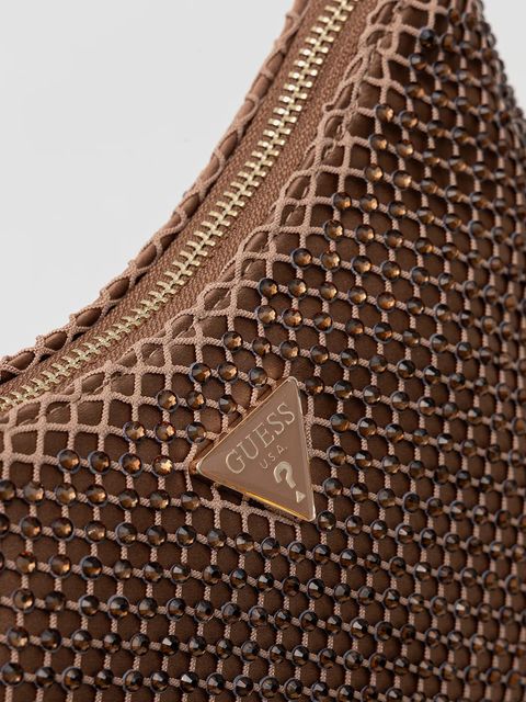 Guess torebka ZALINA kolor brązowy HWCE93 50170