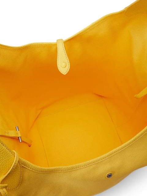 Polo Ralph Lauren torebka skórzana kolor żółty 428P07166