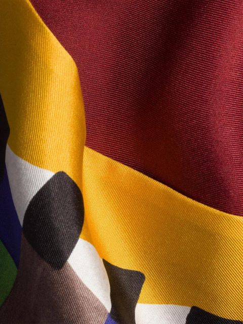 Miu Miu printed silk scarf - Blue - zdjęcie produktu nr 2