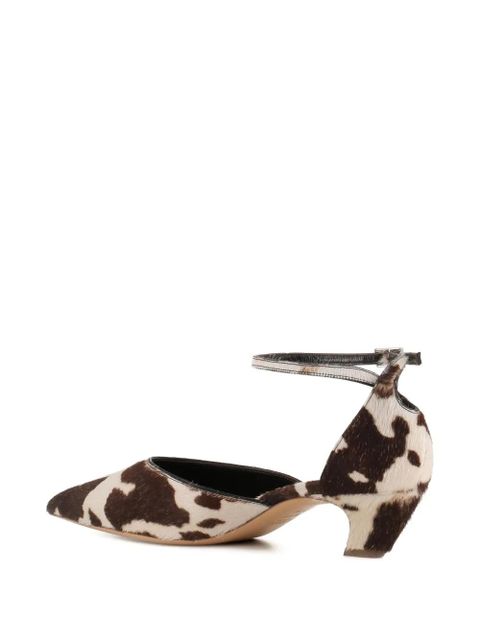 Le Monde Beryl pointed-toe ankle-strap pumps - Neutrals - zdjęcie produktu nr 2