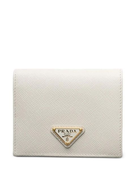 Prada small saffiano leather wallet - Neutrals - zdjęcie produktu nr 1