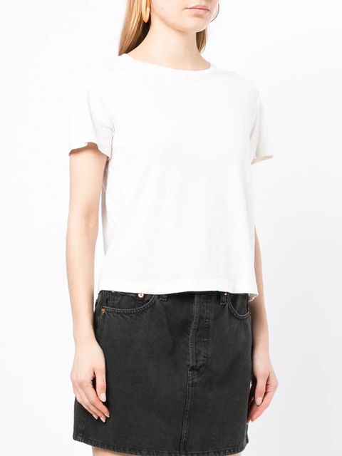 RE/DONE solid-colour crewneck T-shirt - White - zdjęcie produktu nr 2