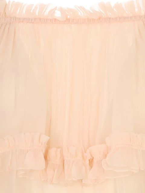 Chloé ruffled off-shoulder blouse - Neutrals