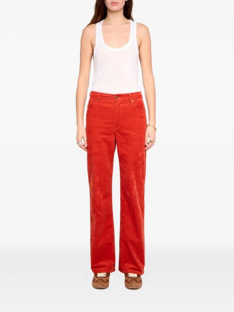 Zadig&Voltaire Evy corduroy trousers - Red - zdjęcie produktu nr 2