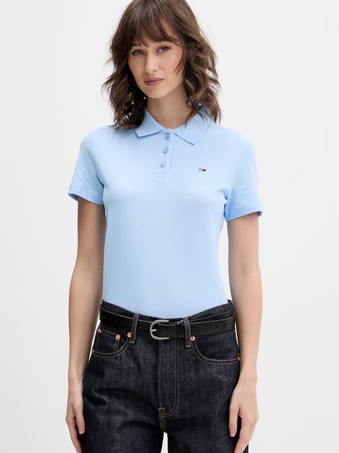Tommy Jeans polo damskie bawełniane z elastanem - zdjęcie produktu nr 1