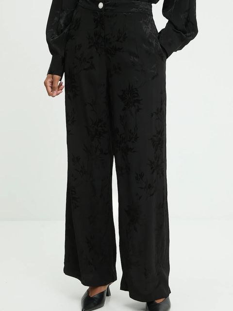 Answear.LAB spodnie damskie kolor czarny szerokie high waist - zdjęcie produktu nr 1