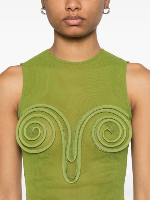 Jean Paul Gaultier Spirale maxi dress - Green