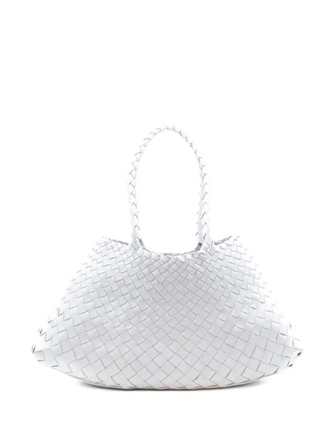 DRAGON DIFFUSION big Santa Croce woven tote bag - White - zdjęcie produktu nr 1