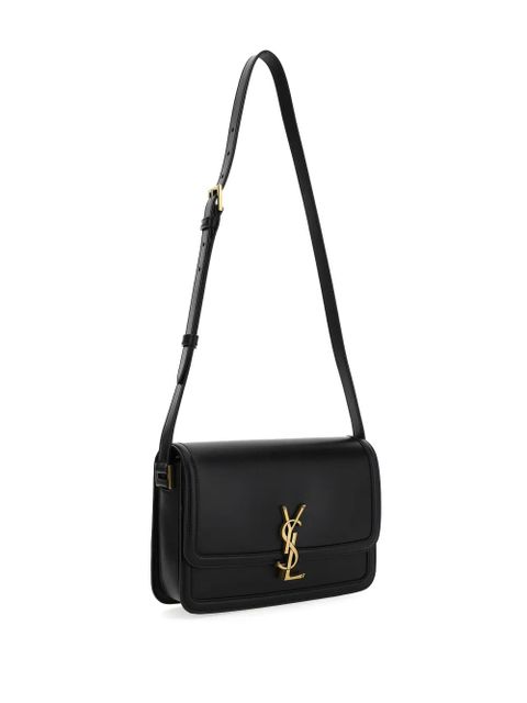 Saint Laurent monogram leather shoulder bag - Black