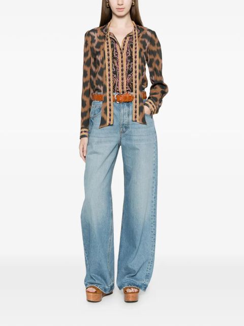 ETRO animal-pattern blouse - Neutrals - zdjęcie produktu nr 2