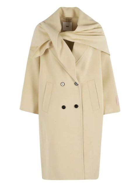 SOLOTRE double-breasted coat - Neutrals - zdjęcie produktu nr 1