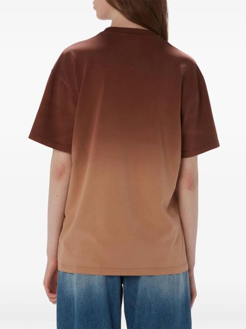 JW Anderson ombré-effect organic cotton T-shirt - Brown