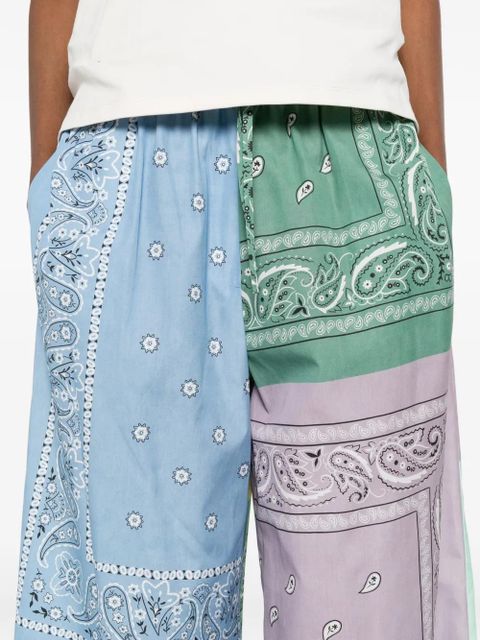 Weekend Max Mara Pepe patchwork bandana trousers - Green