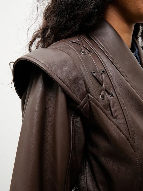 Answear.LAB płaszcz skórzany