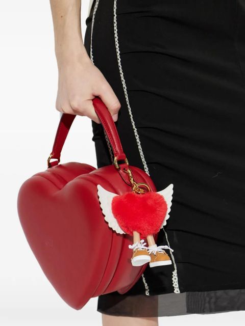 Moschino heart wings keyring - Red