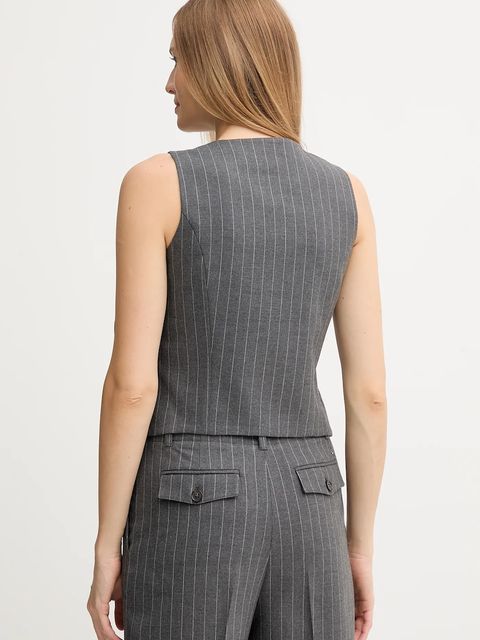 Tommy Hilfiger kamizelka kolor szary jednorzędowa WW0WW46661 - zdjęcie produktu nr 2