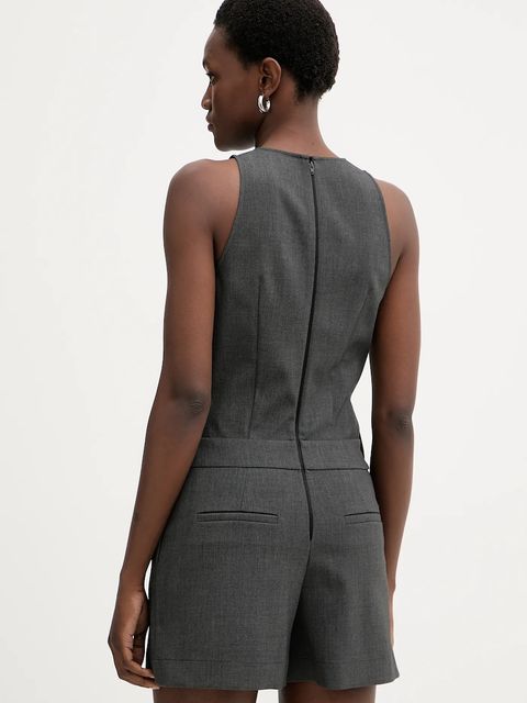 Pinko kombinezon kolor szary z dekoltem okrągłym 106077 A2ZT