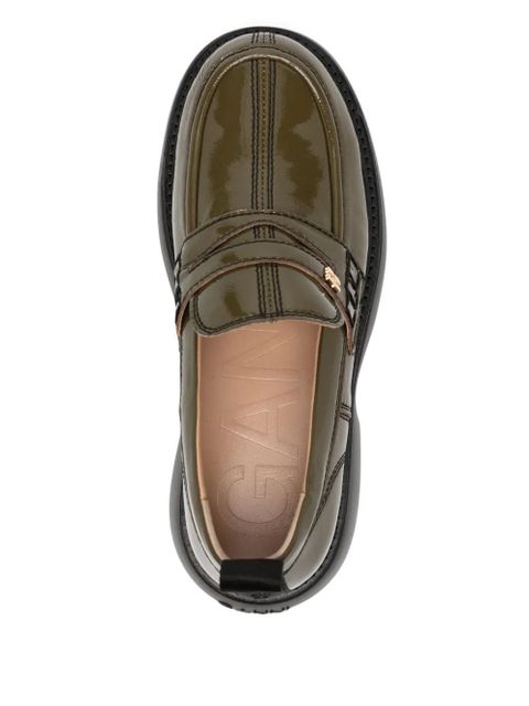 GANNI round-toe loafers - Green - zdjęcie produktu nr 2