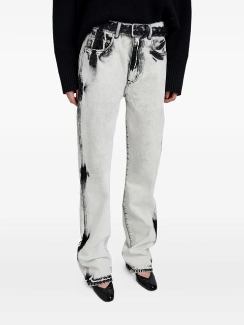Proenza Schouler bleached-effect straight-leg jeans - White