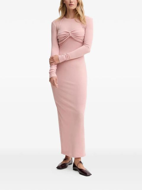 Nanushka twisted long-sleeved dress - Pink - zdjęcie produktu nr 1