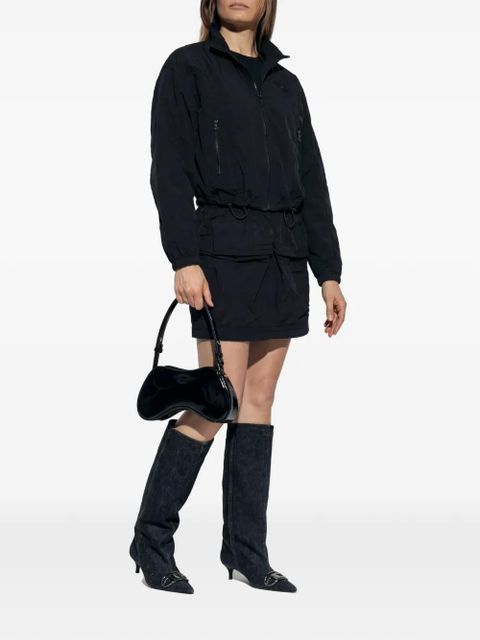 Diesel logo-detail zipped jacket - Black - zdjęcie produktu nr 2