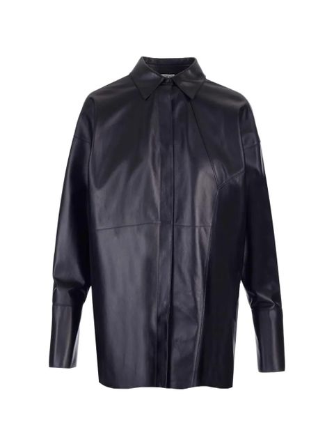 LOEWE panelled leather shirt - Black - zdjęcie produktu nr 1