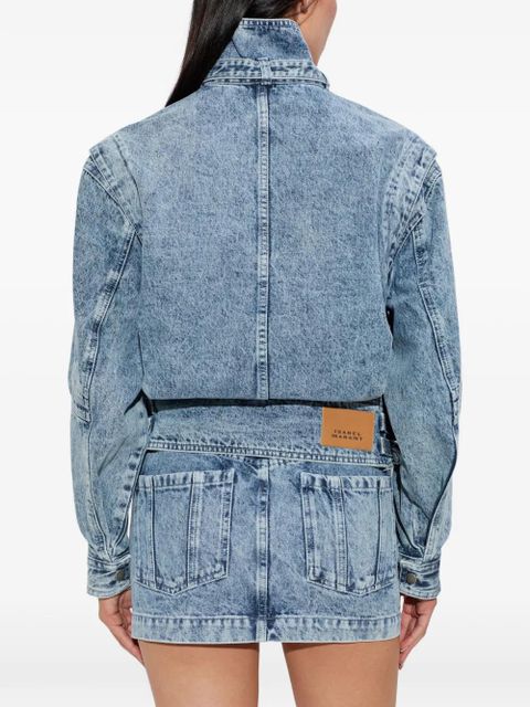MARANT ÉTOILE buckled zip-up jacket - Blue - zdjęcie produktu nr 2