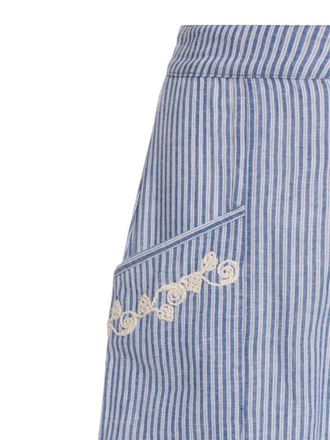 Agua By Agua Bendita Oprah embroidered trousers - Blue - zdjęcie produktu nr 2