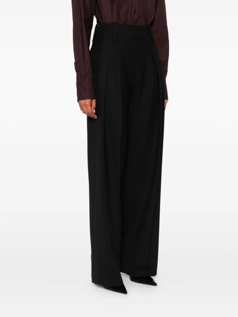 Victoria Beckham pressed-crease trousers - Black