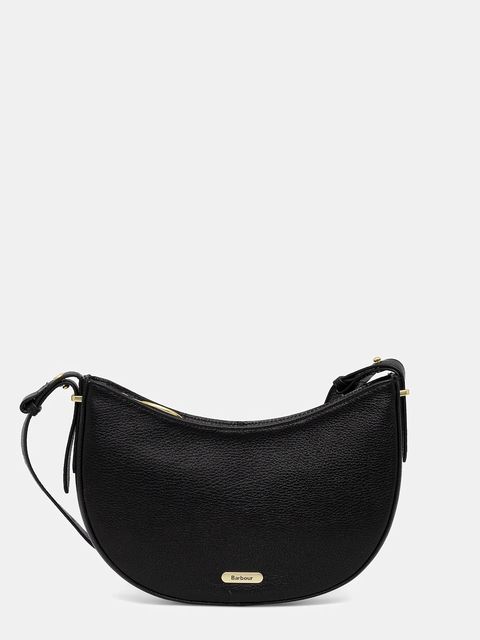 Barbour torebka skórzana kolor czarny LBA0507 - zdjęcie produktu nr 1