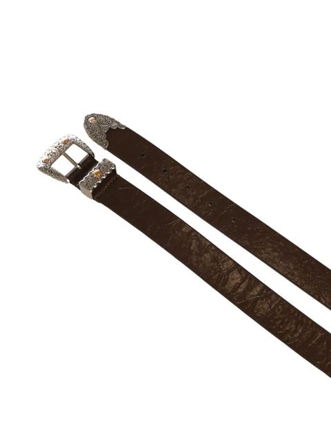 PINKO buckled leather belt - Brown - zdjęcie produktu nr 2
