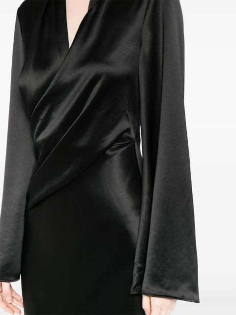 Acler Picadilly satin dress - Black
