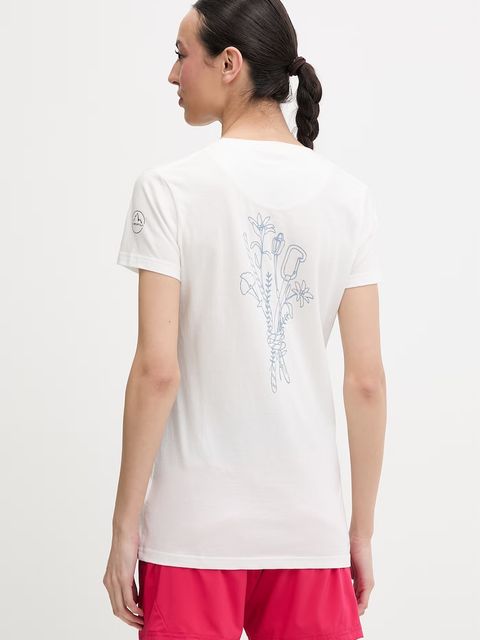 La Sportiva T-shirt trekkingowy damski bawełniany Climb Flower - zdjęcie produktu nr 1