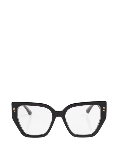 ETRO floral-embellishment cat-eye glasses - Black - zdjęcie produktu nr 1