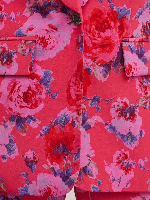 Morgan marynarka VOLIN.F kolor różowy jednorzędowa wzorzysta