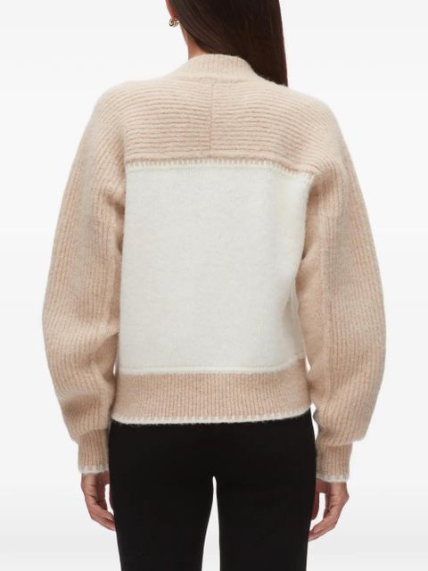 3.1 Phillip Lim colour-block zip-up cardigan - Neutrals