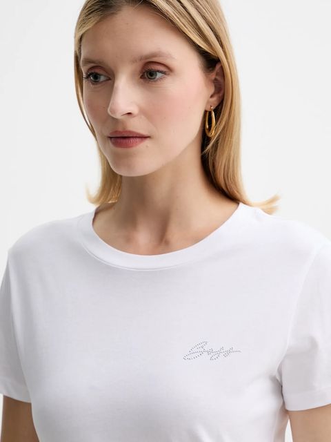 BOSS Orange t-shirt bawełniany damski kolor biały 50549184