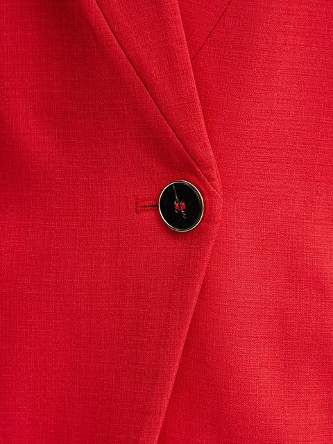 Simona Corsellini marynarka kolor czerwony jednorzędowa P25CPGL001