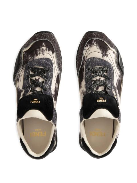 FENDI Ave-Pulse logo sneakers - Grey