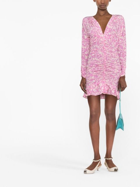 ISABEL MARANT Lara floral-print mini dress - Pink