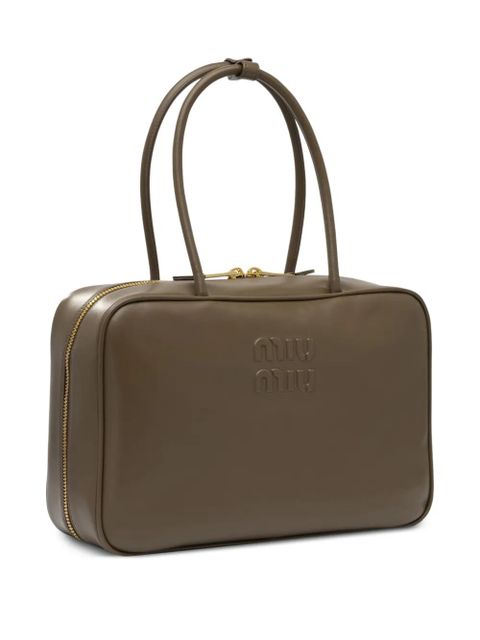 Miu Miu leather tote bag - Green