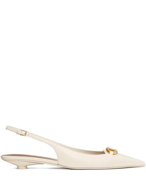 Valentino Garavani 20mm VLogo The Bold Edition slingback pumps - White - zdjęcie produktu nr 1