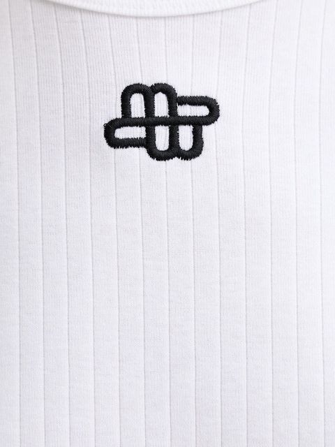 MUNTHE t-shirt bawełniany PARSA damski kolor biały 252110025264