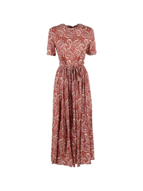 Weekend Max Mara Ibiza paisley-print tie waist dress - Red - zdjęcie produktu nr 1