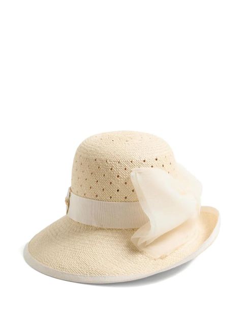 Valentino Garavani VLogo Signature bow-detail hat - Neutrals - zdjęcie produktu nr 1