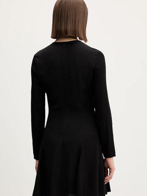 Tommy Jeans sukienka kolor czarny mini rozkloszowana DW0DW21916